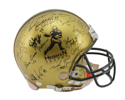 Heisman Trophy Winners Signed Helmet (20 Signatures)